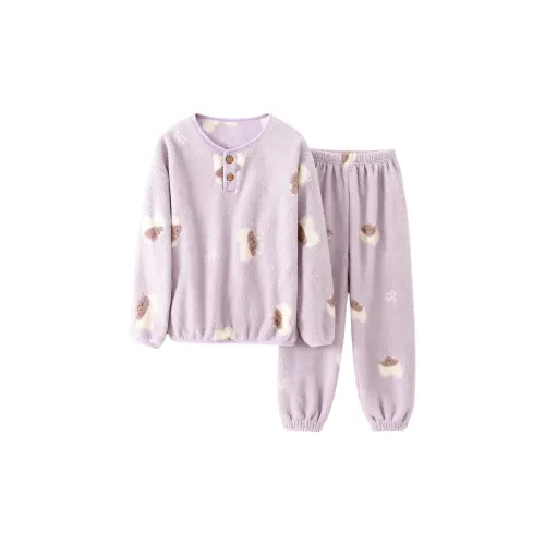 Cotton Gene Фиолетовый Овца Унисекс Пижамные комплекты