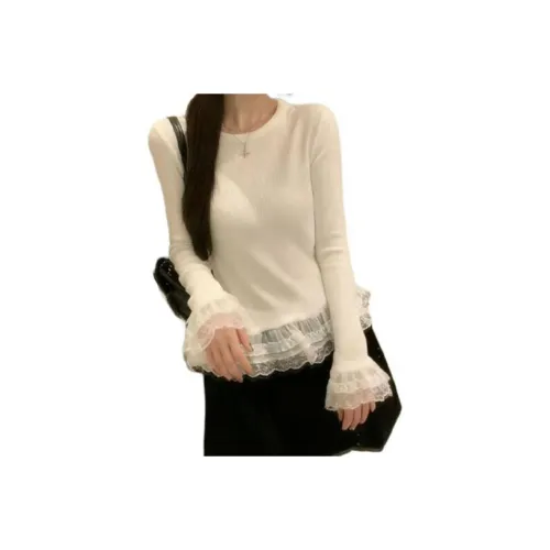 Dippanis Белое основание Layer+Черный Юбка Женские Комплекты с юбкой