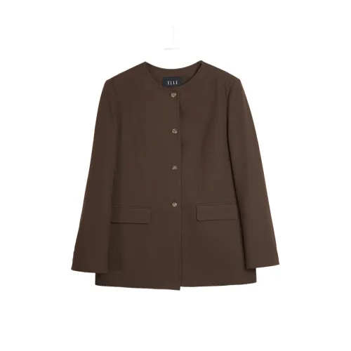ELLE Темно-коричневый женский деловой костюм