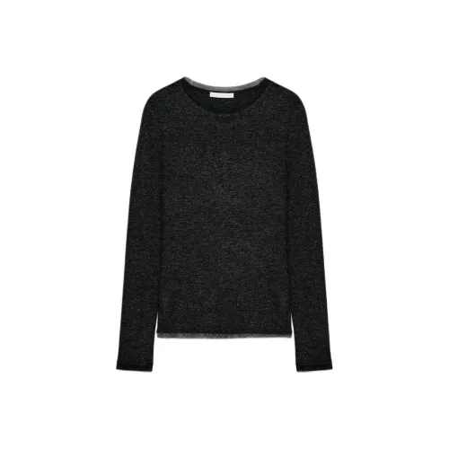 ZARA Темно-серые женские T-рубашки