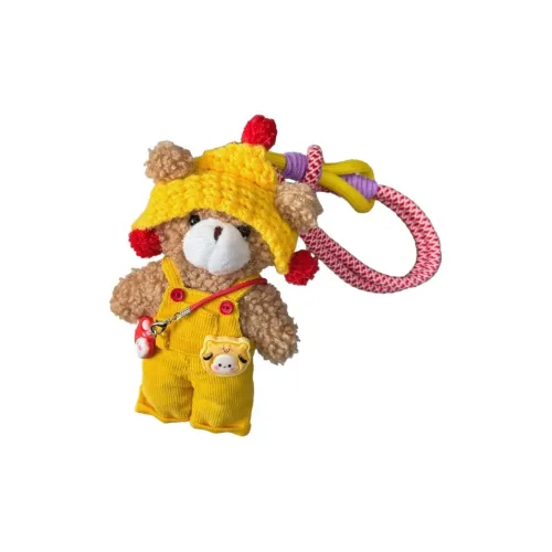 LOGISTAR Милый Straps Bear Plush Брелок 13 см Высота