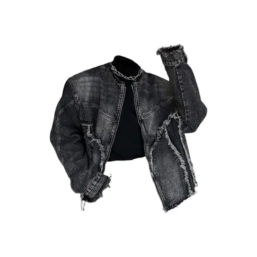 Mulinsen Черный Серый Цвет Унисекс Джинсовые Куртки