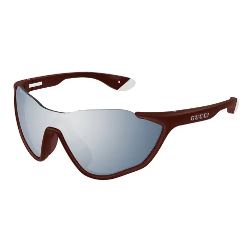 GUCCI Литьевые Солнцезащитные очки Нерегулярной формы Мужские Матовые Pure Бургунди