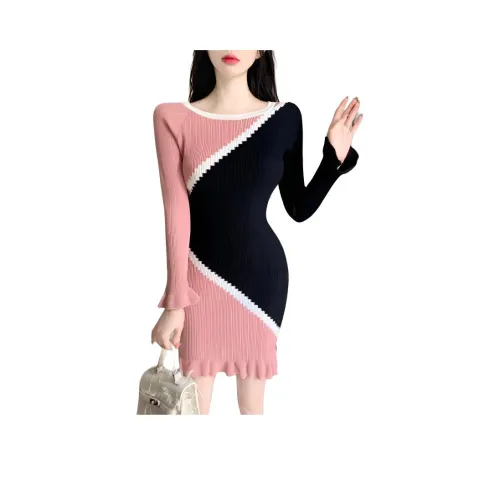 ЮЙЧЖАОЛИНЬ Длинное платье с длинными рукавами женское