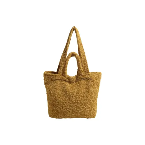 JIANGLIDA Шерстяная Сумка на одно плечо стандартная женская желтая