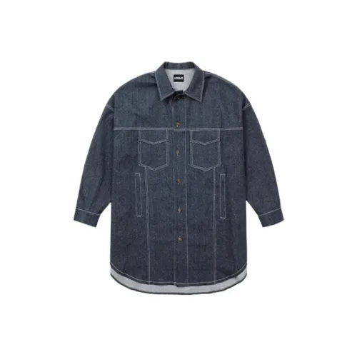 AJOBYAJO Деним OVERSIZED Рубашка Куртка Деним Куртка Мужская