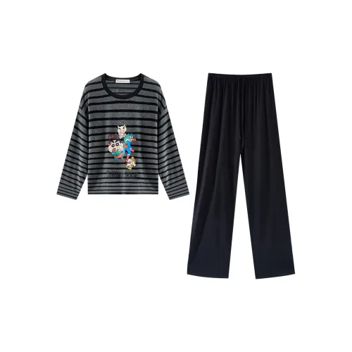 QINZUIMAO X Crayon Shinchan Pajama Комплект Женский