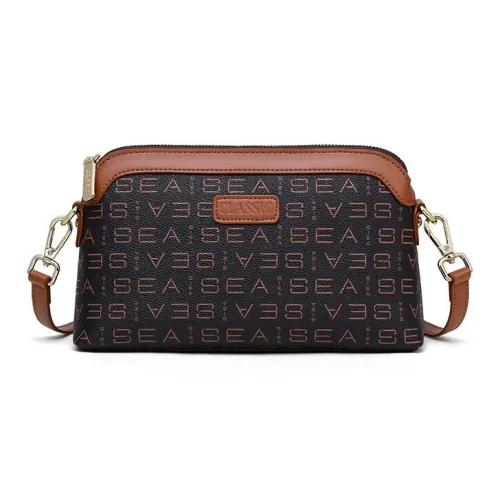 OUBOTE Сумка через плечо из синтетической кожи стандартная женская коричневая