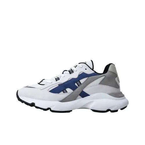 TOD'S Низкий топ Повседневная обувь Мужская Белый Серый Синий