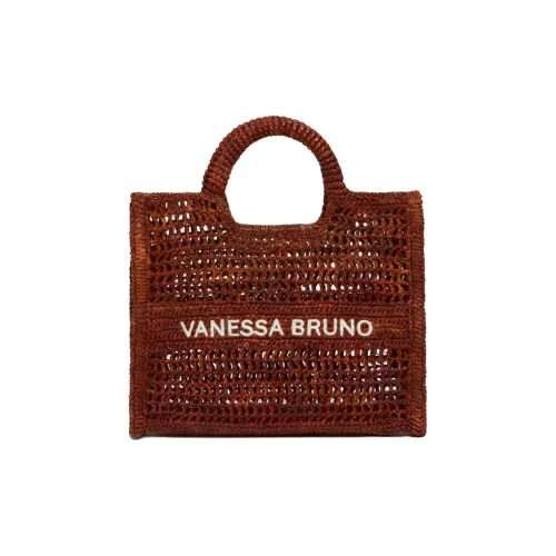 Vanessa Bruno Рафия Тоут Сумка Сумка для покупок Сумка через плечо Сумка Маленькая Женская Коричневая
