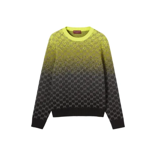GUCCI Свитера для мужчин лаймово-зеленый черный