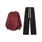 2251 Красный топ + 669 Черные штаны