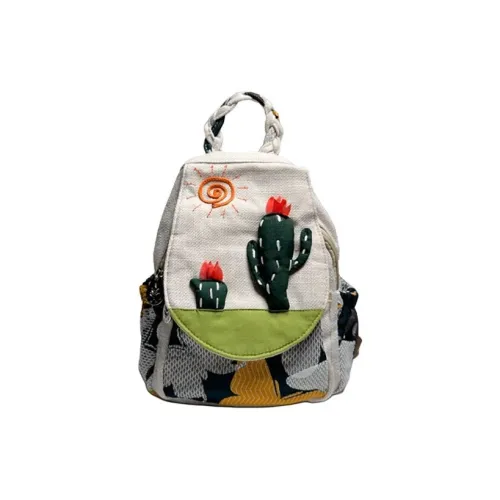 ESNSY Холст Рюкзак Стандартный Женский Зеленый