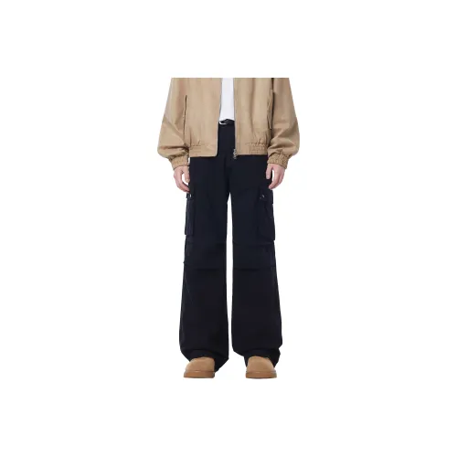 MISS FLY Black Extended Length Unisex Cargo Pants MISS FLY Черные Унисекс Карго Брюки с увеличенной длиной