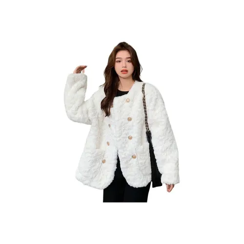 PZHK Экрю Женские Бархатные Куртки