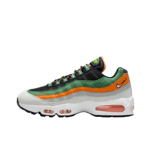 FAMU x Nike Air Max 95 Беговые кроссовки Мужской Черный Зеленый Оранжевый
