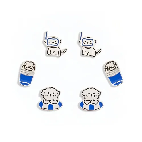 WuliHead Сплав Серьги-гвоздики Женские