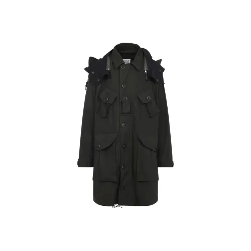 Maison Margiela Мужское черное пальто