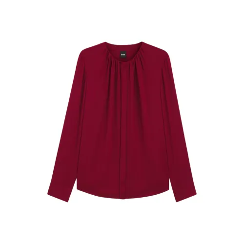 Hugo Boss Темно-красные Женские Рубашки