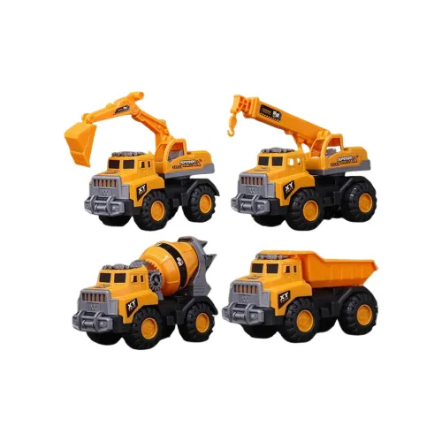 Molding Society Детские экскаваторы краны миксеры погрузчики и строительная техника с инерционным эффектом игрушка-глайдер
