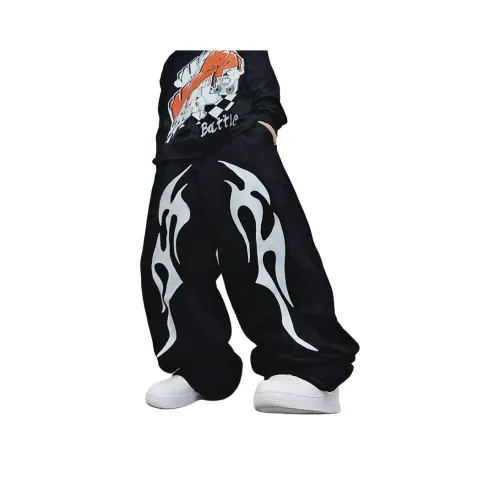 SNEIKLAU Черные Унисекс Повседневные Штаны