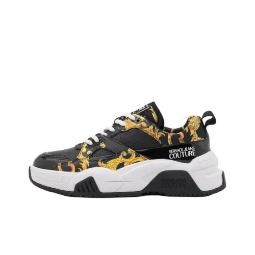 VERSACE JEANS VERSACE Низкий Топ Стильный Скейтбординг Женские Черный