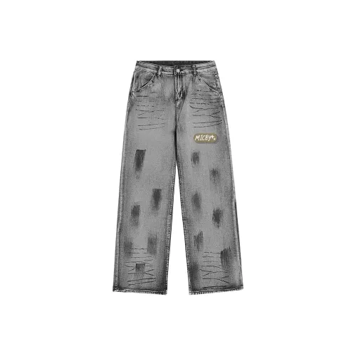 Micby Wasteland Gray Unisex Jeans Micby Wasteland Серый Унисекс Джинсы