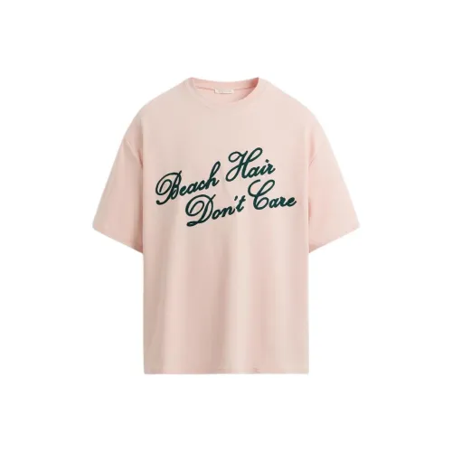 ZARA Светло-розовые Мужские T-рубашки