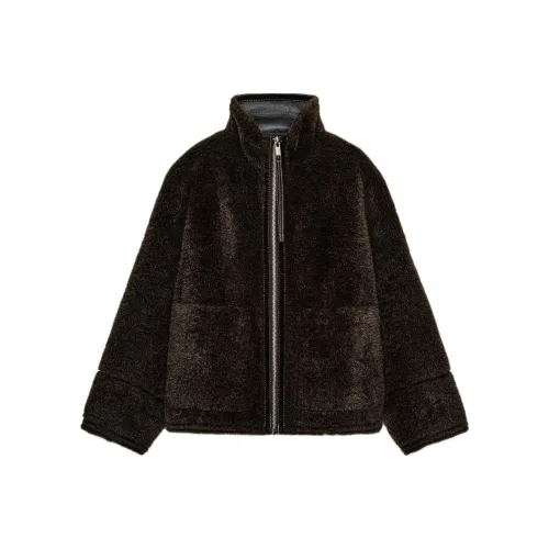 ZARA ZW Series Бархат Feel Пальто Женское