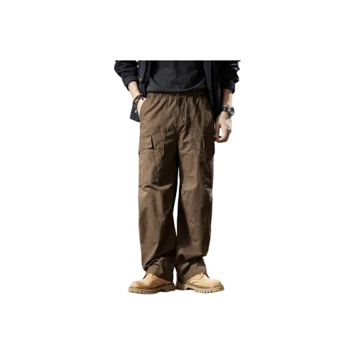 ZENGZHI Карго Брюки Свободный крой Прямой крой Унисекс