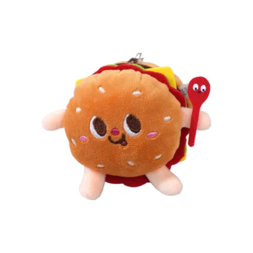 Pippi Beans Милый Креативный Картофель фри и гамбургер Курица Drumstick Плюшевый Брелок 9 см Высота