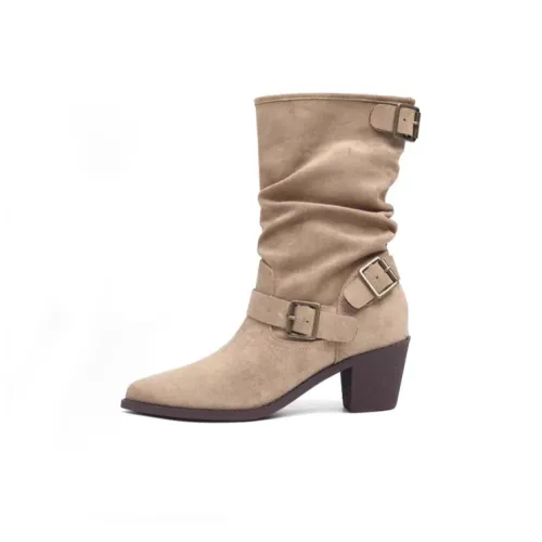OLDDESIRE Martin Boots Khaki Women's