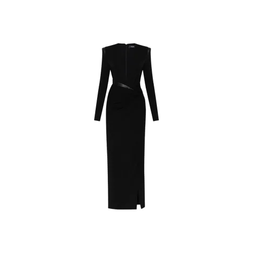 VERSACE FW25 Длинное платье с длинными рукавами женское