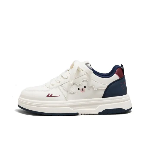 Warrior Скейтборд Кроссовки Низкие Бежевые Темно-Синие Красные Женские