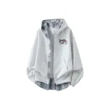 Белый, Фотиния, Серый/Светло-Синий, Клетка