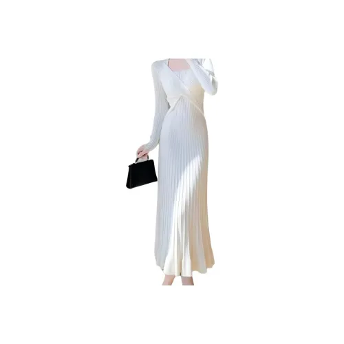 ЮЙЧЖАОЛИНЬ Длинное платье с длинными рукавами женское