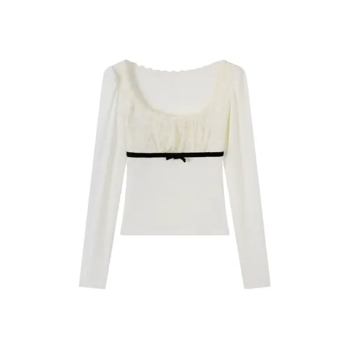 DANCANG Абрикос Женские T-рубашки