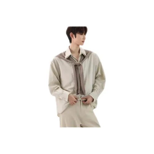 ENPofficial Длинный рукав рубашка пальто мужской