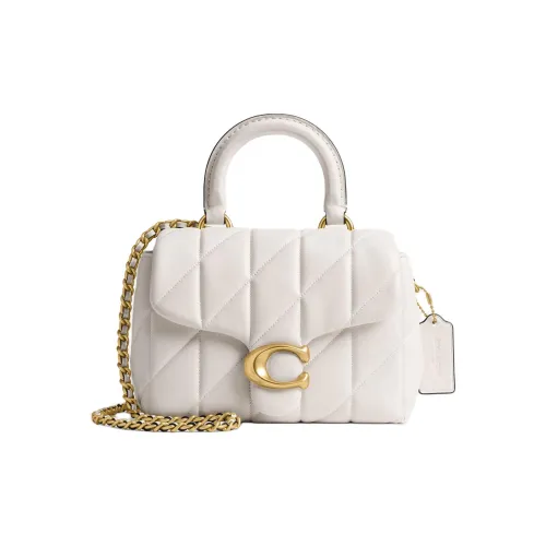 COACH Tabby Sheepskin Crossbody Bag Small Women's Milk White