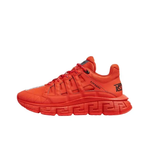 VERSACE Trigreca Устойчивый к истиранию Низкий Топ Повседневная обувь Мужская Красная