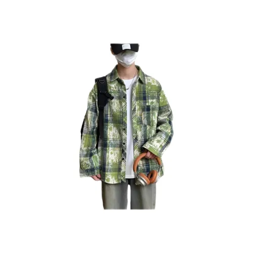 ENPofficial Длинный рукав рубашка пальто мужской