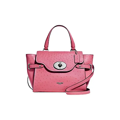COACH Blake Ostrich GRAIN LEATHER Тоут Сумка Сумка для покупок Сумка через плечо Сумка Маленькая Женская Розовая