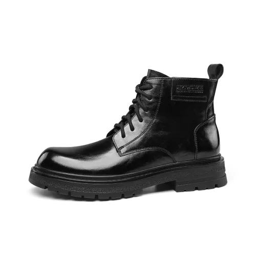 SEPTWOLVES 11cm Флис Линейка Мартинсы Высота каблука 4CM Мужской HD