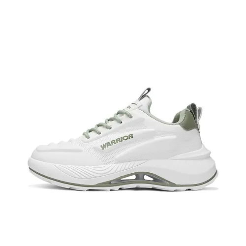 Warrior Амортизация Устойчивость к истиранию Увеличение высоты Термическая подкладка Низкий верх Повседневная обувь Мужская Белый Зеленый