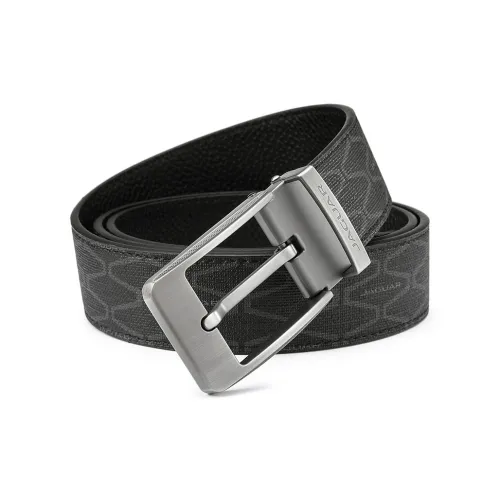 JAGUAR PVC Кожаные ремни Мужской Черный 3,5 см