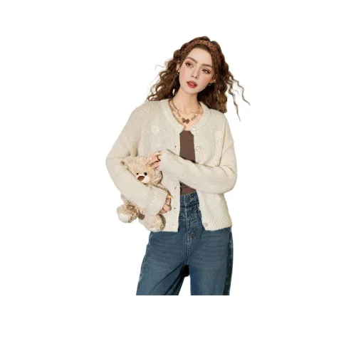 FAWENXIANGZI Абрикос Женские Свитера