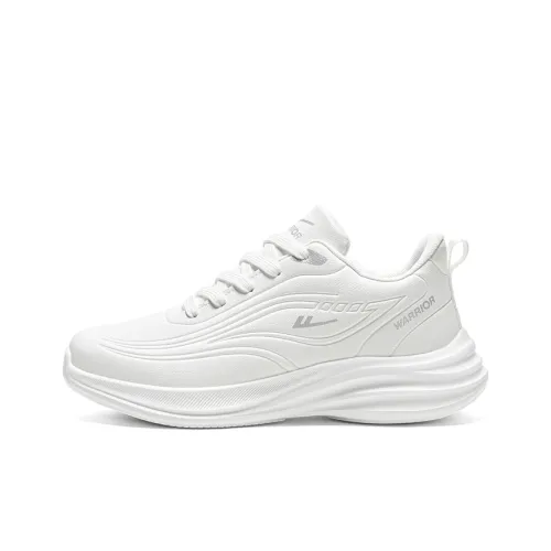 Warrior Slip-Resistant Низкие Беговые Кроссовки Унисекс Белые Серые