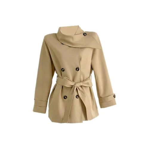 YGPRW Хаки Женская тренч-куртка