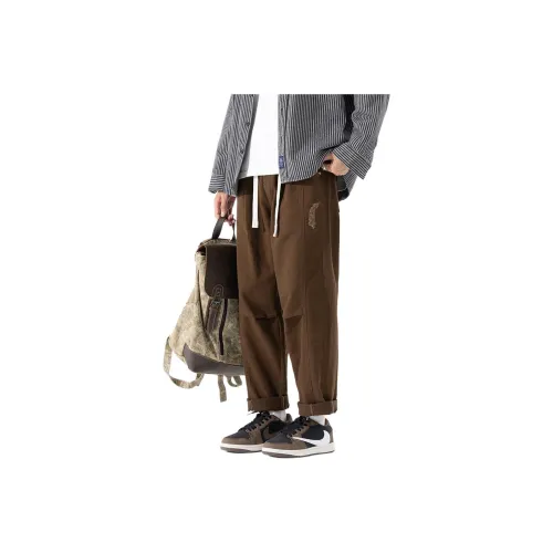 ZENGZHI Карго Брюки Свободный крой Прямой крой Унисекс