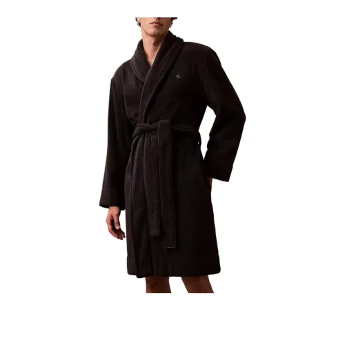 Calvin Klein Черный Мужской Халат для ванной